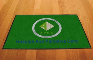 Apex Hospice 2 X 3 Rubber Backed Carpeted HD - The Personalized Doormats Company
