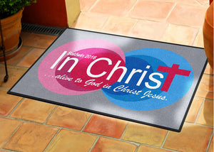 Baldwin church of Christ 2 X 3 Rubber Backed Carpeted HD - The Personalized Doormats Company