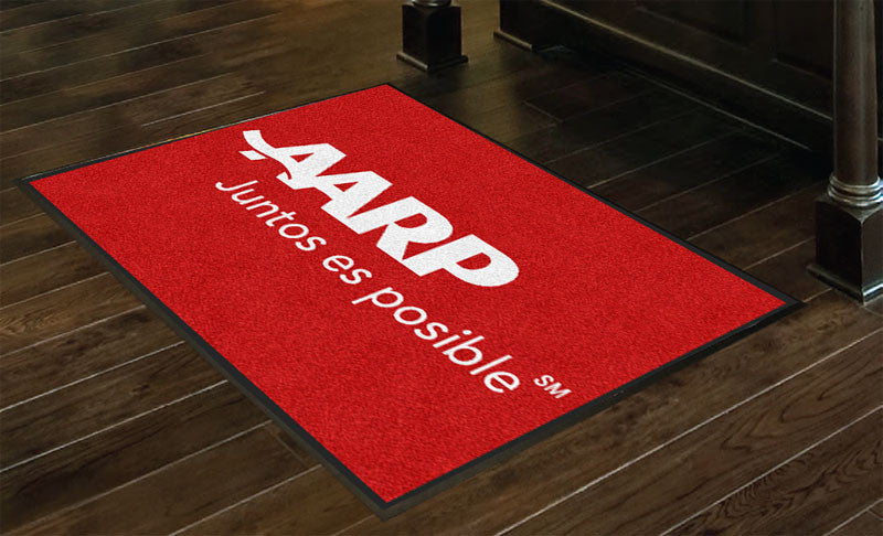AARP Rug 3x4 3 X 4 Rubber Backed Carpeted - The Personalized Doormats Company