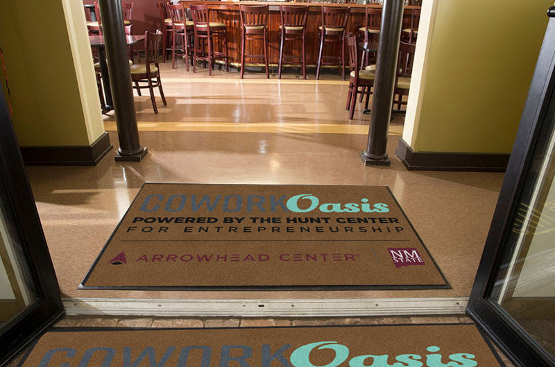 Cowork Oasis Mat 4 X 6 Rubber Backed Carpeted HD - The Personalized Doormats Company