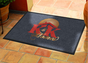K&K Logo § 2 X 3 Rubber Backed Carpeted HD - The Personalized Doormats Company