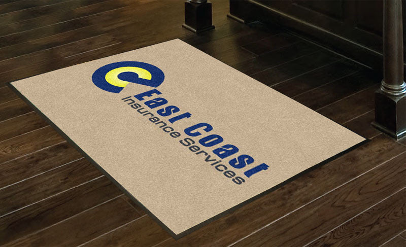 East Coast Inurance Services 3 x 4 Rubber Backed Carpeted HD - The Personalized Doormats Company