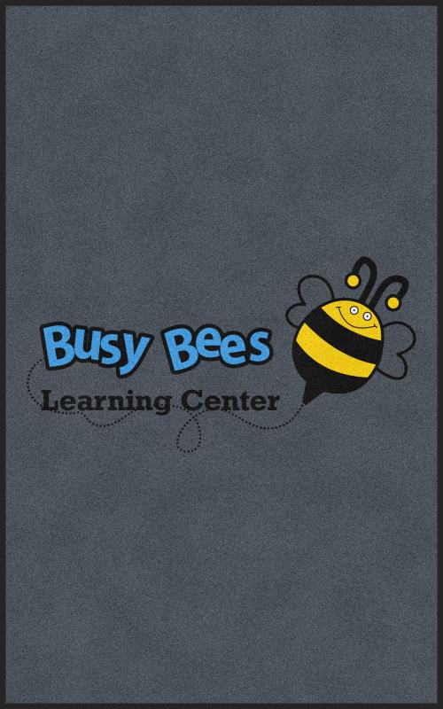 Busy Bees 5 X 8 Rubber Backed Carpeted HD - The Personalized Doormats Company