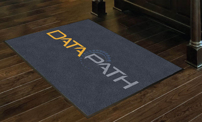 Data Path 3 x 4 Rubber Backed Carpeted HD - The Personalized Doormats Company