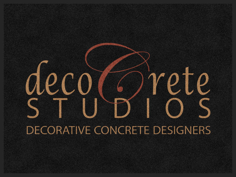 Deco-Crete Studios 3 X 4 Rubber Backed Carpeted HD - The Personalized Doormats Company