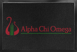 Alpha Chi Omega UNCC 3 X 4 Luxury Berber Inlay - The Personalized Doormats Company