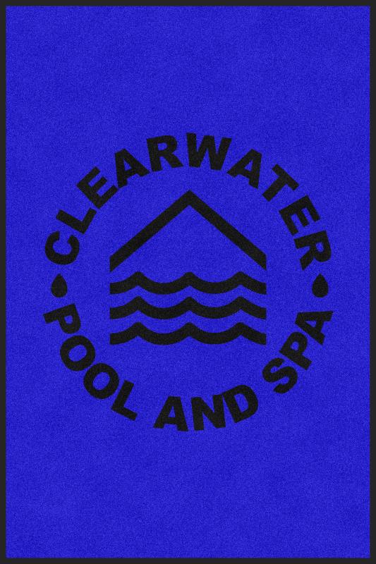 Clearwater Pool & Spa Bel Air 4 x 6 Rubber Backed Carpeted - The Personalized Doormats Company