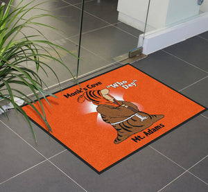 Monk's Football floor mat