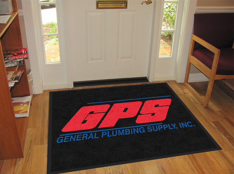 GPS 3 X 3 Rubber Backed Carpeted - The Personalized Doormats Company