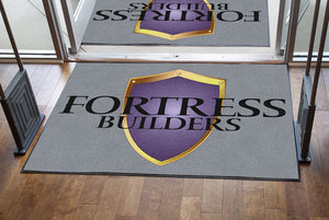 Fortress Builders 4 X 6 Rubber Backed Carpeted HD - The Personalized Doormats Company