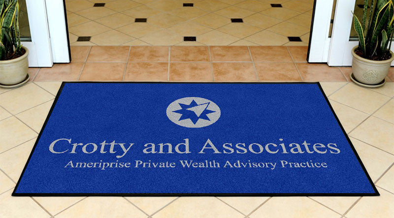 Crotty and Associates 3 X 5 Rubber Backed Carpeted HD - The Personalized Doormats Company