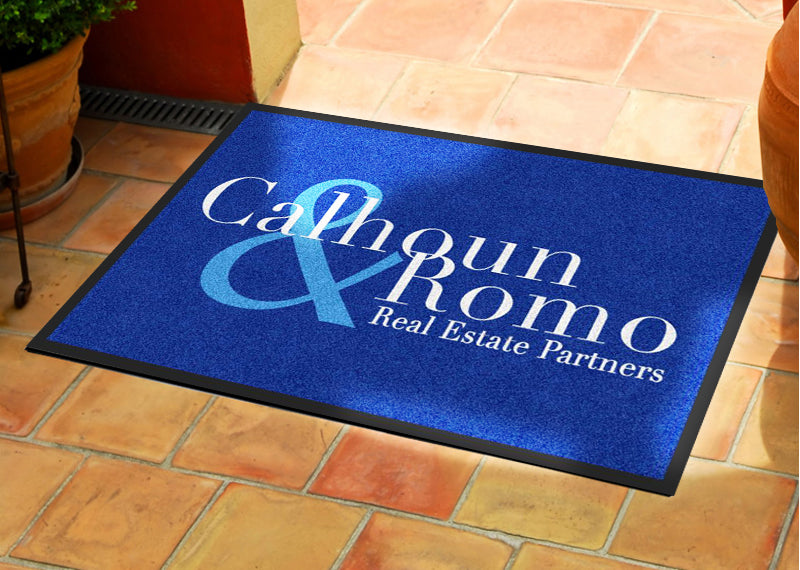 Calhoun & Romo 2 X 3 Rubber Backed Carpeted HD - The Personalized Doormats Company