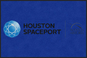 Houston Airport System / Houston Spacepo 4 X 6 Rubber Backed Carpeted HD - The Personalized Doormats Company