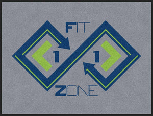 Fit Zone 11 3 X 4 Rubber Backed Carpeted HD - The Personalized Doormats Company