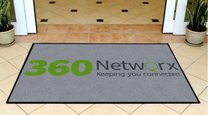 360 Networx 3 X 5 Rubber Backed Carpeted HD - The Personalized Doormats Company