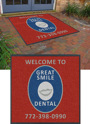 Great Smile Dental 6 X 6 Waterhog Inlay - The Personalized Doormats Company