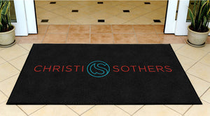 Christi Sothers 2.5 X 5 Rubber Backed Carpeted HD - The Personalized Doormats Company