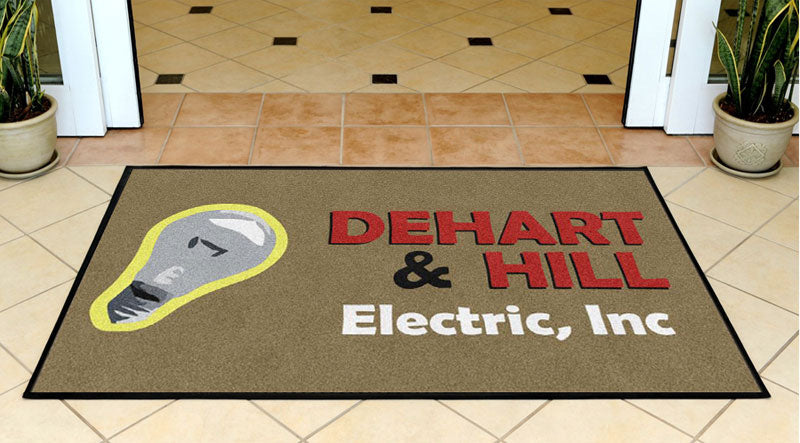 Dehart & Hill 3 X 5 Rubber Backed Carpeted HD - The Personalized Doormats Company