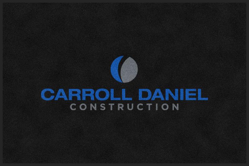 Carroll Daniel Construction 4 X 6 Rubber Backed Carpeted HD - The Personalized Doormats Company