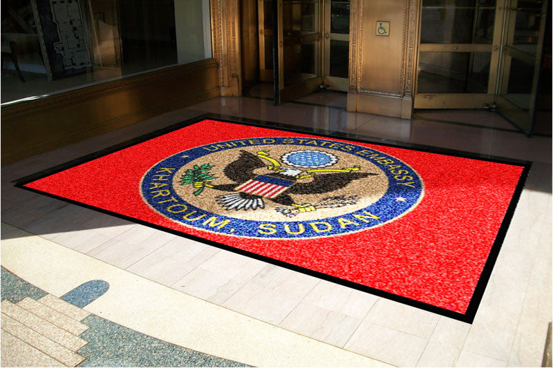Department of State 6 X 8 Luxury Berber Inlay - The Personalized Doormats Company