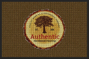 Authentic Hardwood Flooring 2 X 3 Waterhog Impressions - The Personalized Doormats Company