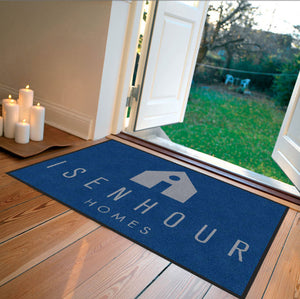 Isenhour Homes 2 X 3 Rubber Backed Carpeted HD - The Personalized Doormats Company