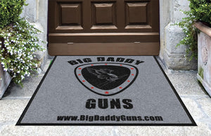 BIG DADDY GUNS 3 X 3 Rubber Backed Carpeted HD - The Personalized Doormats Company