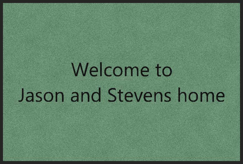Jason & Steven 2 X 3 Rubber Backed Carpeted HD - The Personalized Doormats Company