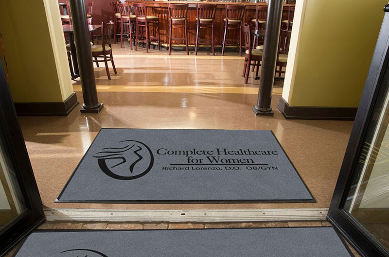 Complete Healthcare for Women 4 X 6 Rubber Backed Carpeted HD - The Personalized Doormats Company