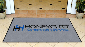 HONEYCUTT CONSTRUCTION SERVICES 3 X 5 Rubber Backed Carpeted HD - The Personalized Doormats Company