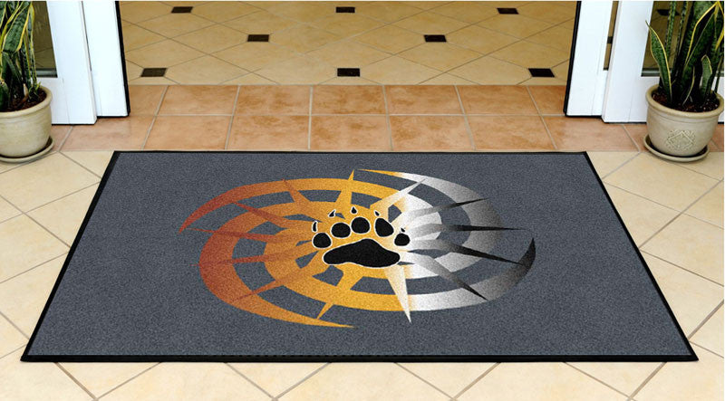 Bear mat 3 X 5 Rubber Backed Carpeted HD - The Personalized Doormats Company