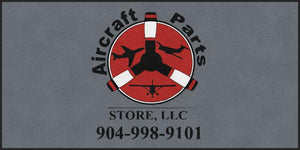 Aircraft Parts Store 5 X 10 Rubber Backed Carpeted HD - The Personalized Doormats Company