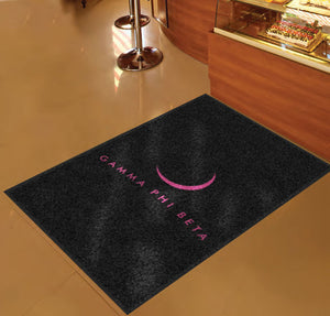 Gamma Phi Beta 3 X 5 Rubber Backed Carpeted HD - The Personalized Doormats Company