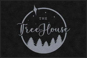 The Treehouse Black BG Silver Logo