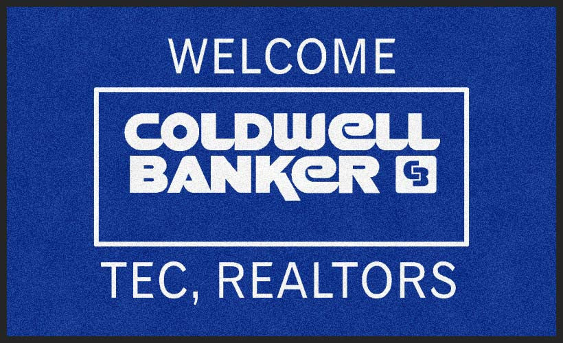 Coldwell Banker TEC, Realtors 3 x 5 Rubber Backed Carpeted HD - The Personalized Doormats Company