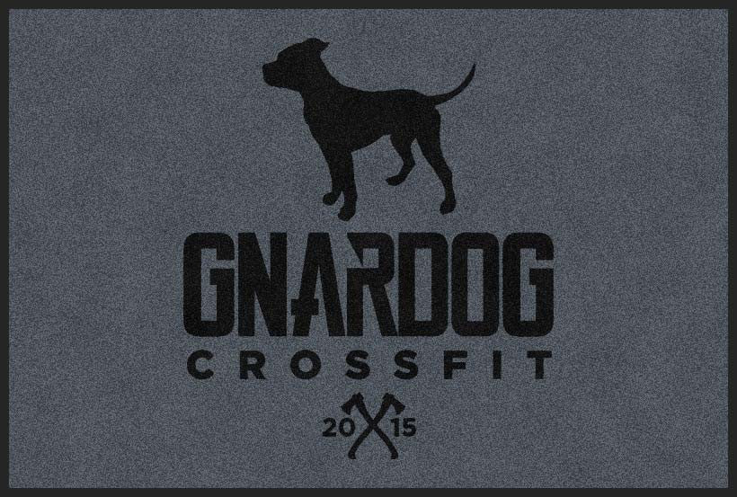 Gnardog CrossFit 4 x 6 Rubber Backed Carpeted HD - The Personalized Doormats Company