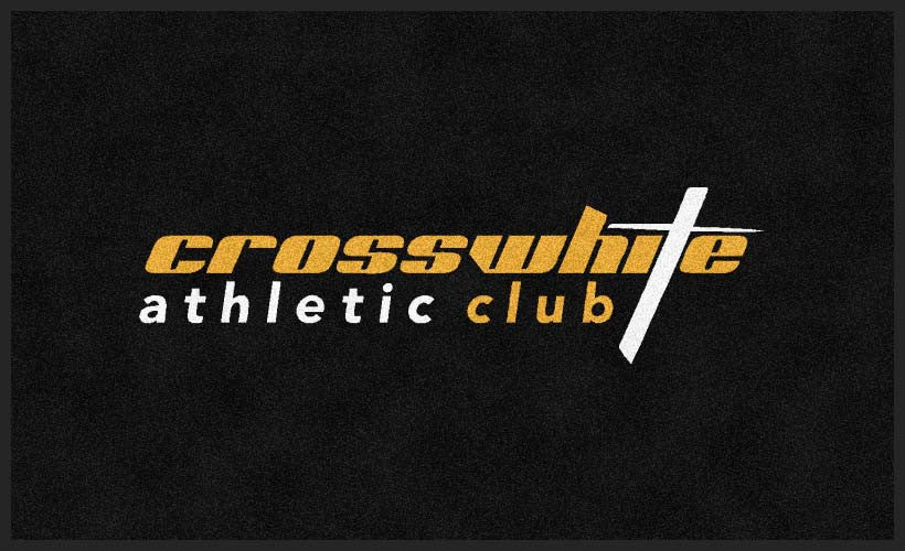 Crosswhite Athletic Club 3 X 5 Rubber Backed Carpeted HD - The Personalized Doormats Company