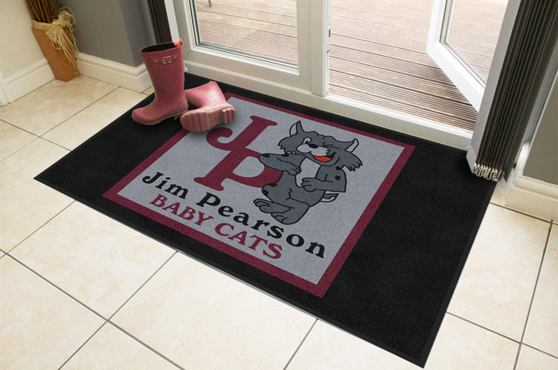 JP Front Entrance Rug 4 X 6 Rubber Backed Carpeted HD - The Personalized Doormats Company