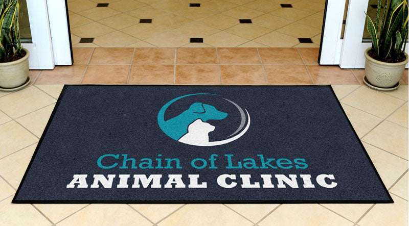 Chain of Lakes 3 x 5 Custom Plush 30 HD - The Personalized Doormats Company