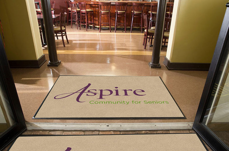 Aspire 4 x 6 Rubber Backed Carpeted HD - The Personalized Doormats Company