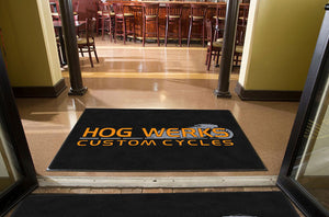 HOG WERKS 4 X 6 Rubber Backed Carpeted HD - The Personalized Doormats Company