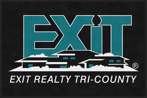Exit Realty Tri County 4 X 6 Rubber Backed Carpeted HD - The Personalized Doormats Company