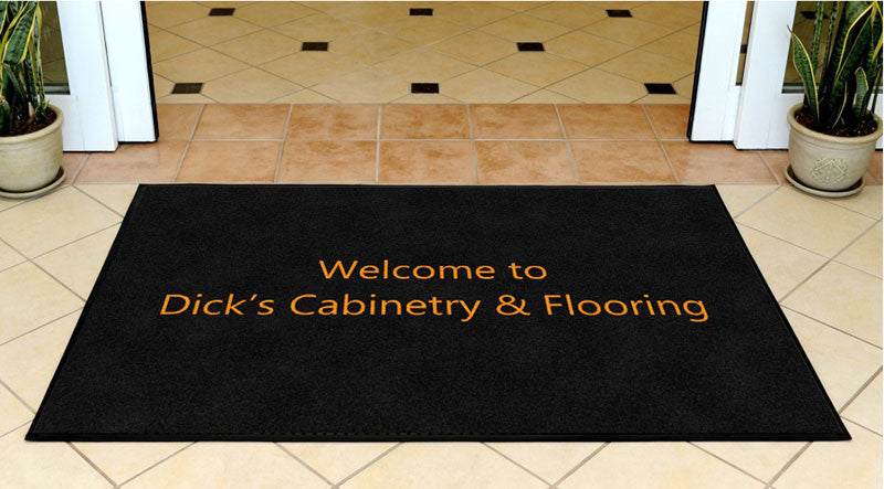 Dick's Cabinetry & Flooring 3 X 5 Rubber Backed Carpeted HD - The Personalized Doormats Company
