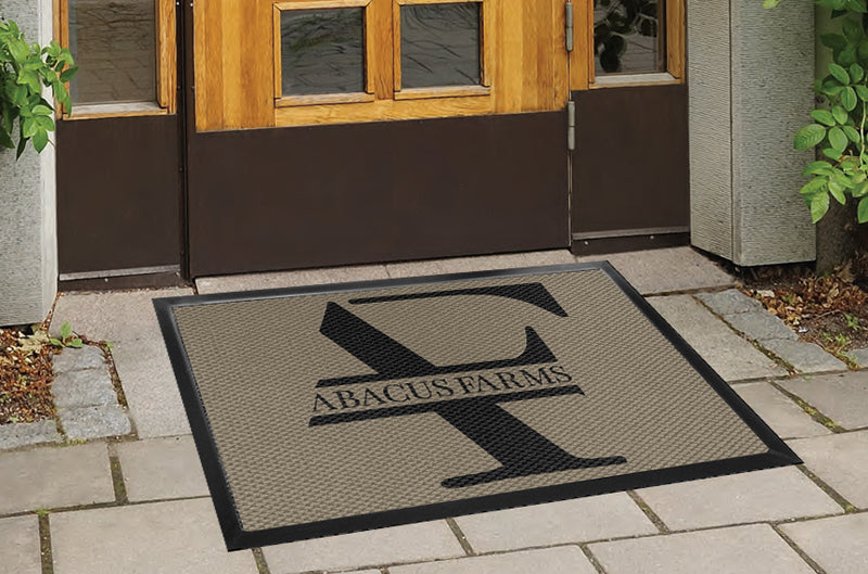 Abacus Farms § 3 X 4 Luxury Berber Inlay - The Personalized Doormats Company