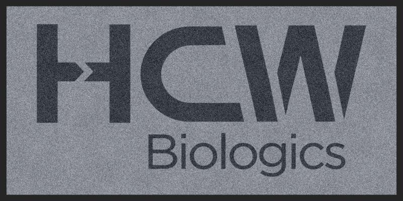HCW Biologics 2 X 4 Rubber Backed Carpeted HD - The Personalized Doormats Company