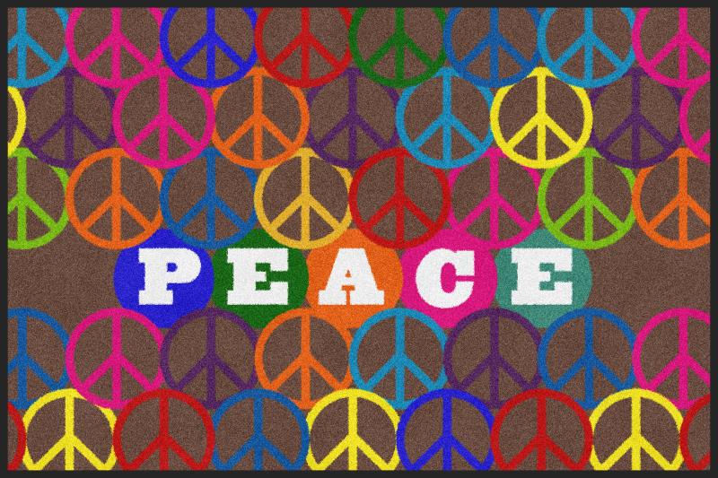 Peace Sign Door Mat