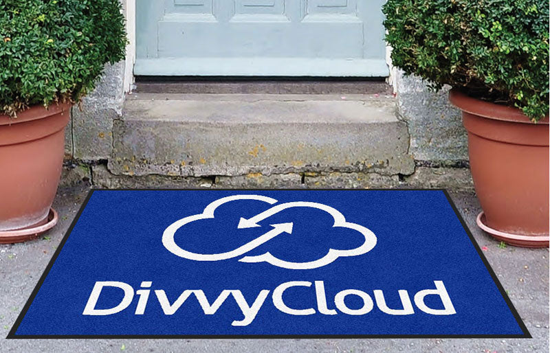 DivvyCloud Logo 3 x 4 Rubber Backed Carpeted HD - The Personalized Doormats Company