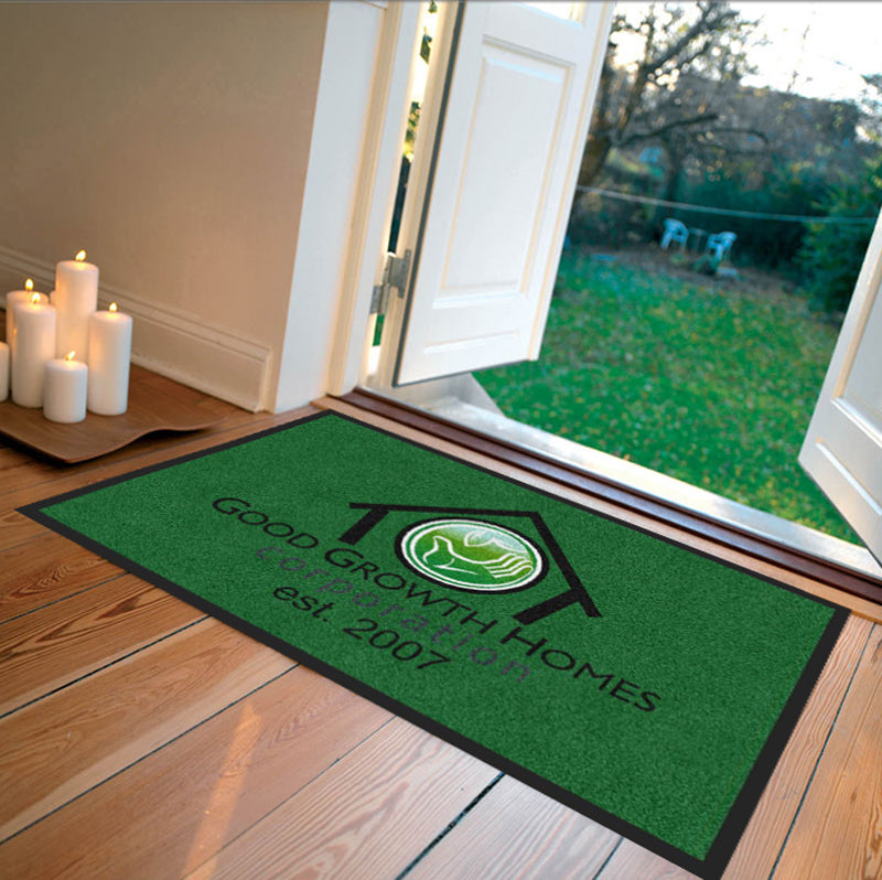 Good Growth Homes Inc. 2 X 3 Rubber Backed Carpeted HD - The Personalized Doormats Company