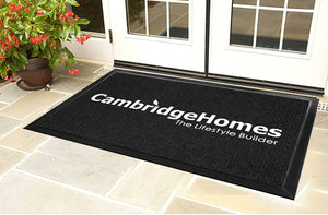 Cambridge Homes-Carpet doormat 4 X 6 Luxury Berber Inlay - The Personalized Doormats Company