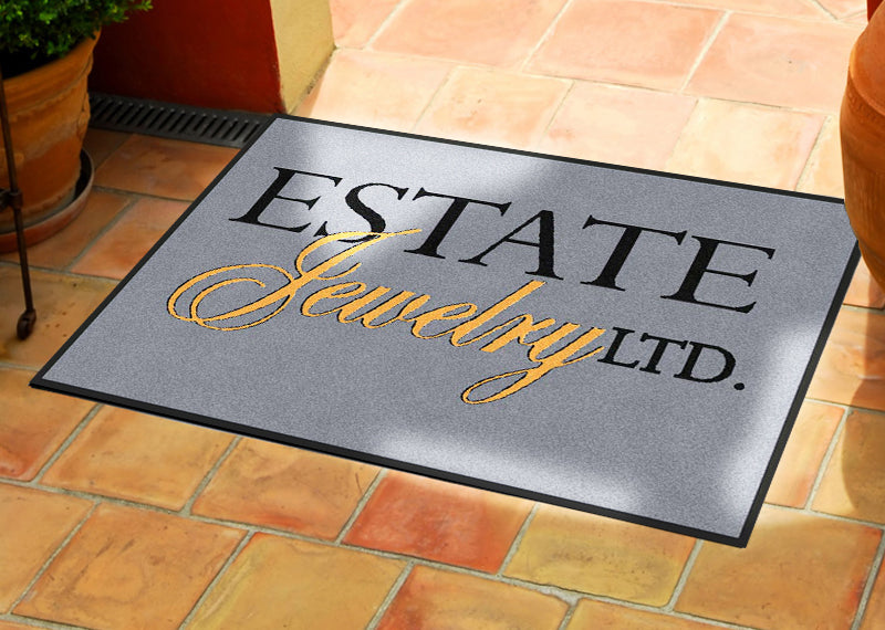 Estate Jewelry Ltd. 2 X 3 Rubber Backed Carpeted HD - The Personalized Doormats Company